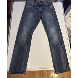 Denizen from Levi's 232 Jeans 33x32 Blue Cotton Denim Straight Slim Fit Stretch